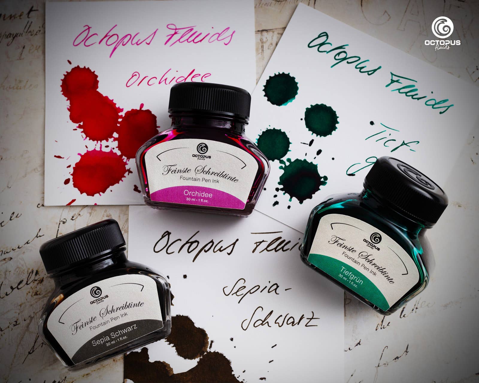 Octopus Fluids Writing Ink – Deep Green
