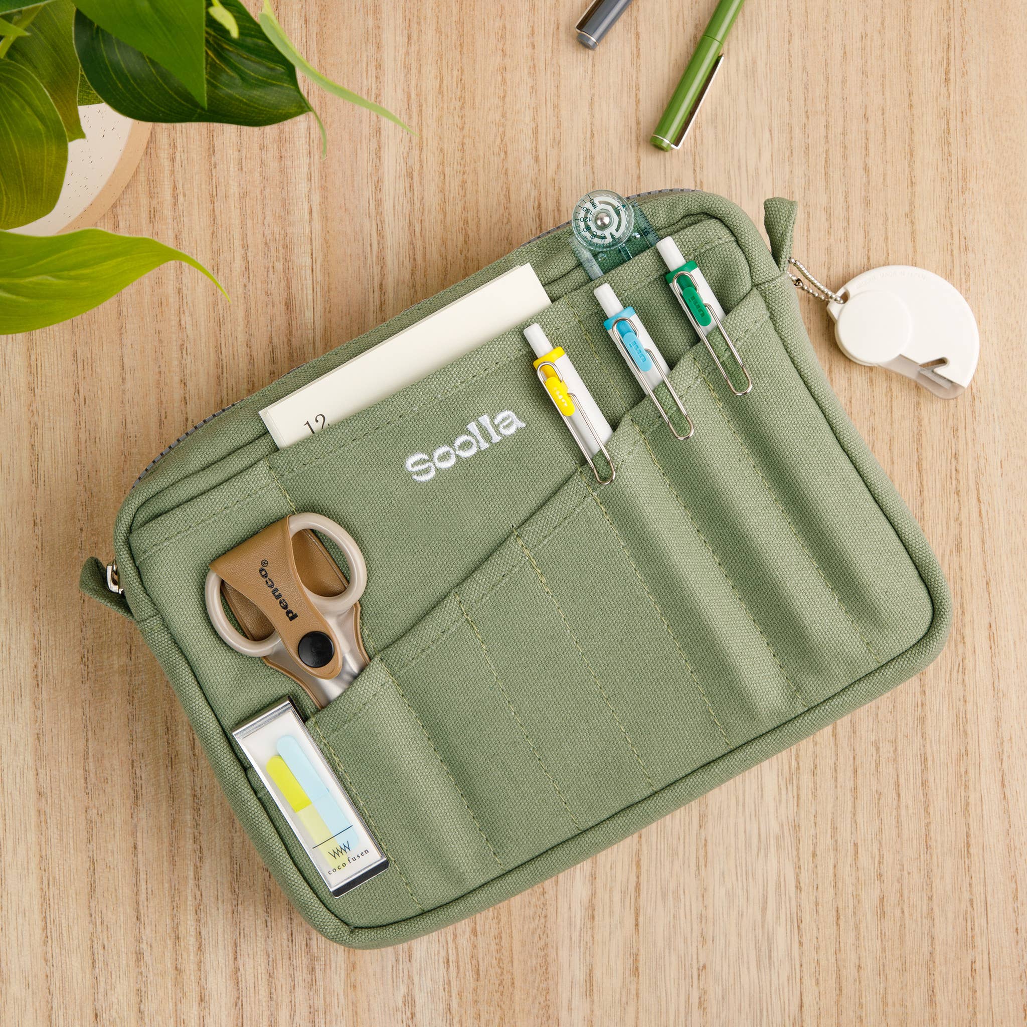 Soolla Studio Stationery Pouch – Sangria