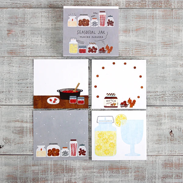 Mariko Fukuoka Memo Block – Seasonal Jar