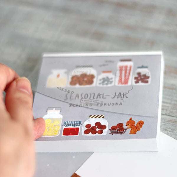 Mariko Fukuoka Memo Block – Seasonal Jar