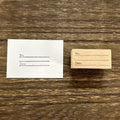 Wood Stamp – Title and Date for Planners