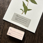 Wood Stamp – Title and Date for Planners