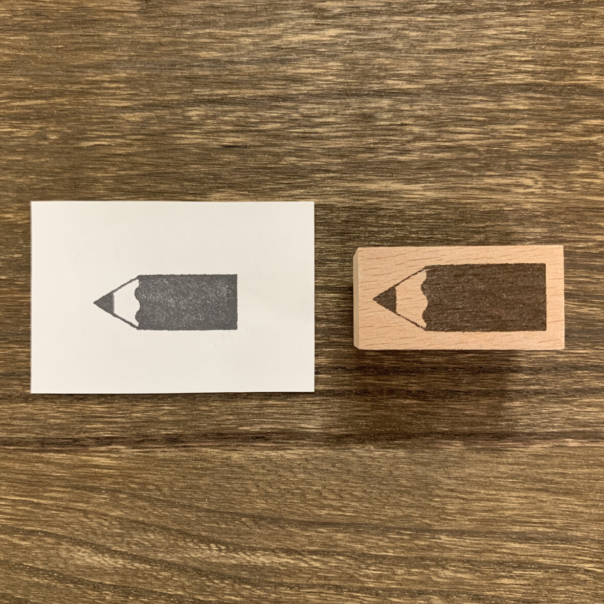 Wood Stamp – Fat Pencil