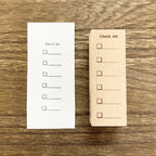 Wood Stamp – Checklist