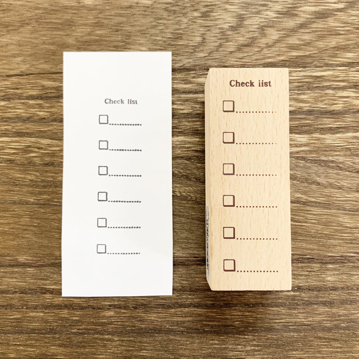 Wood Stamp – Checklist
