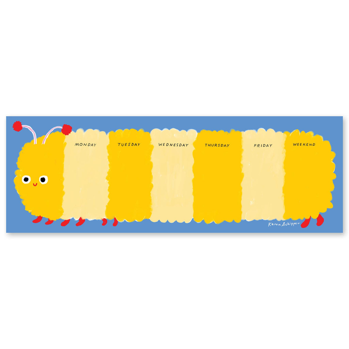Collin Caterpillar Weekly Desk Planner – Cute Planner Pad