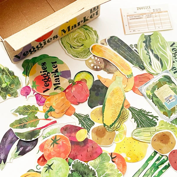 Hako Stickers – Vegetable Crate
