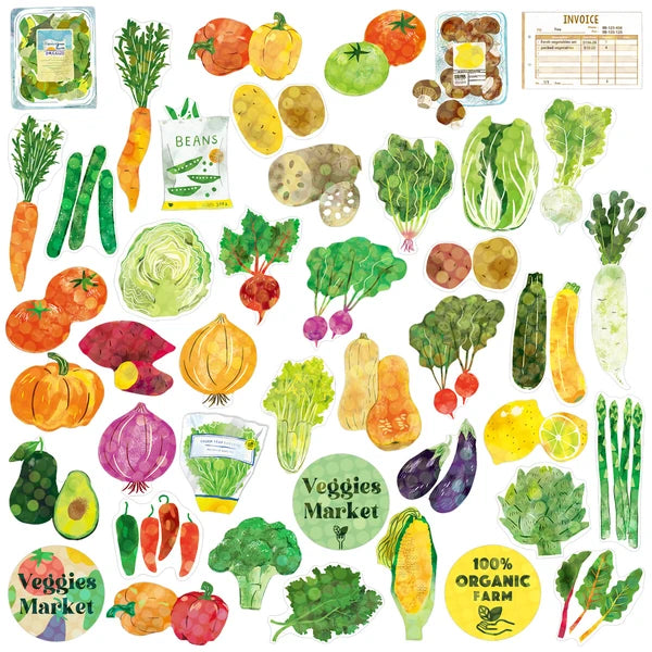 Hako Stickers – Vegetable Crate