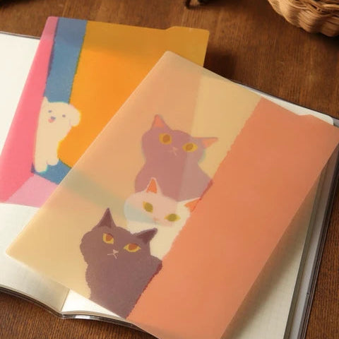 RYU-RYU Pencil Board A5 – Triple Ice Cream Cats