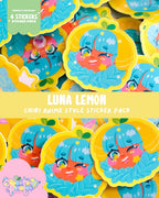 Luna Lemon Sticker Pack