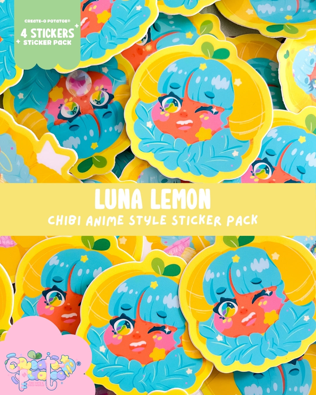 Luna Lemon Sticker Pack