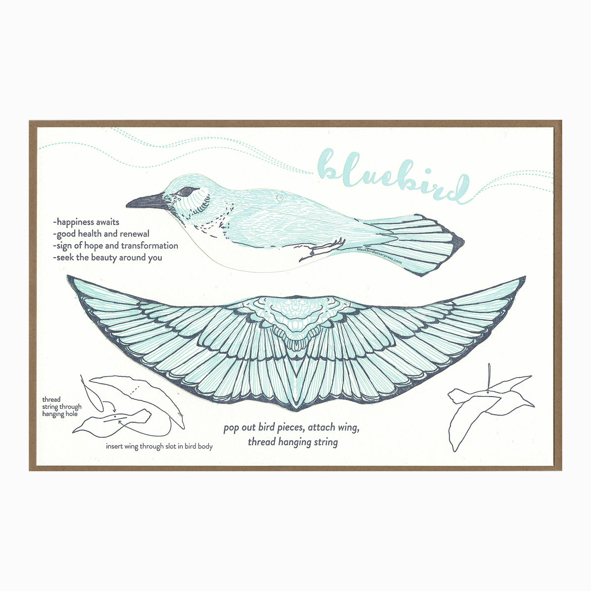 Pop-Out 3D Card – Bluebird