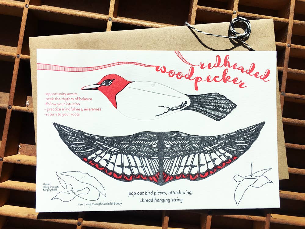 Pop-Out 3D Card – Woodpecker