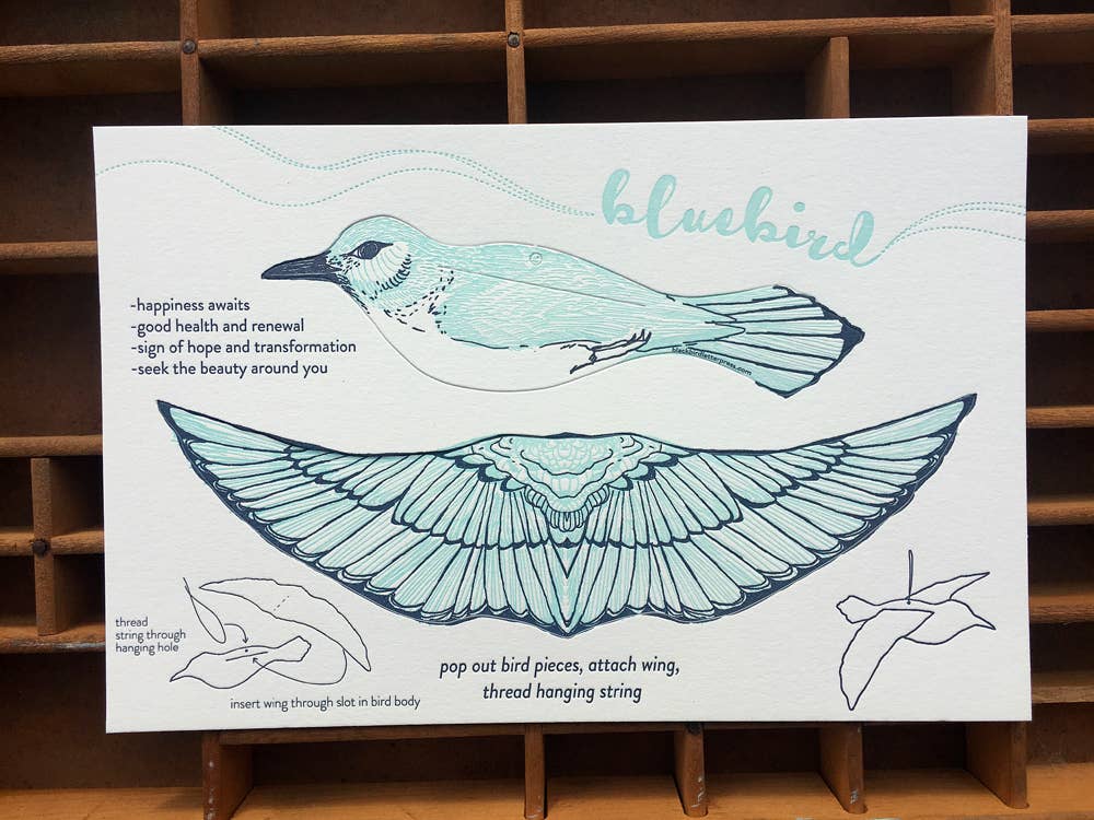 Pop-Out 3D Card – Bluebird