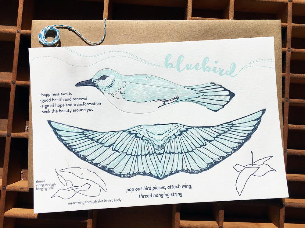 Pop-Out 3D Card – Bluebird