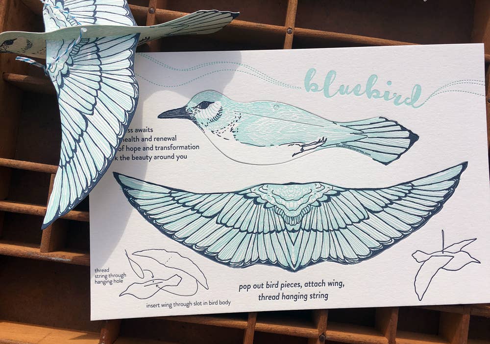 Pop-Out 3D Card – Bluebird
