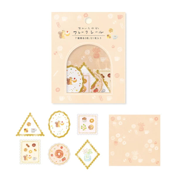RYU-RYU Gold Flake Sticker – Squirrels and Snacks