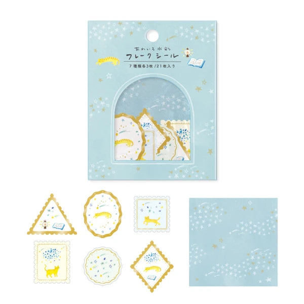 RYU-RYU Gold Flake Sticker – The Cat and the Star