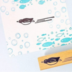 Wood Stamp – Sliding Penguin