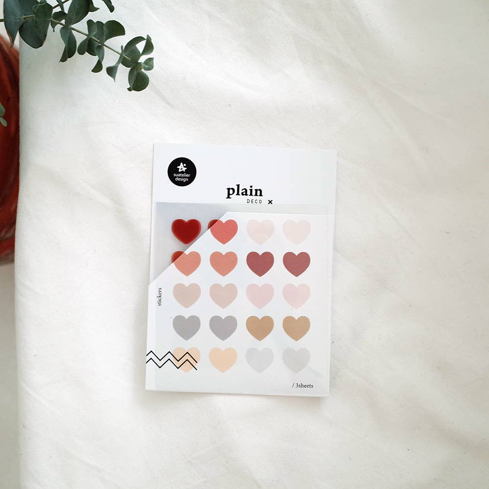 Heart Sticker Sheet – Plain.53