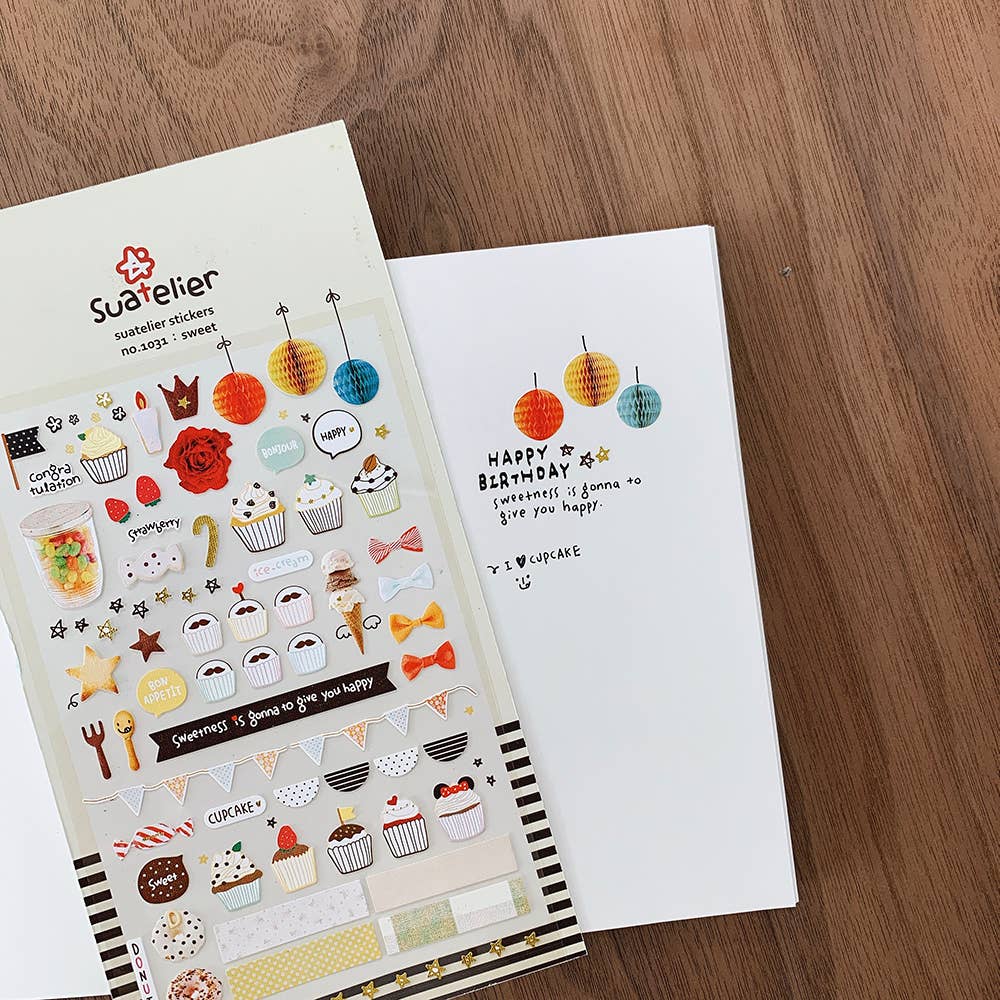 Sweet Celebration Sticker Sheet – No. 1031