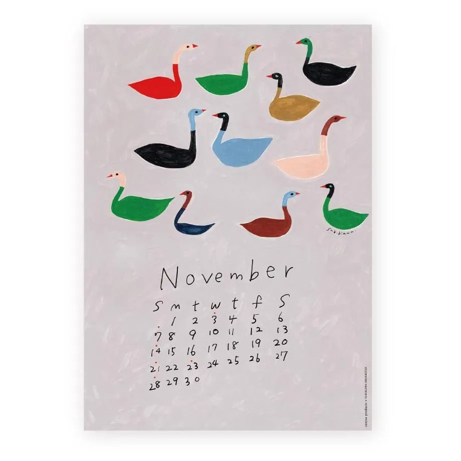 Subikiawa – Japanese Pop-Art Birds 2027 Calendar