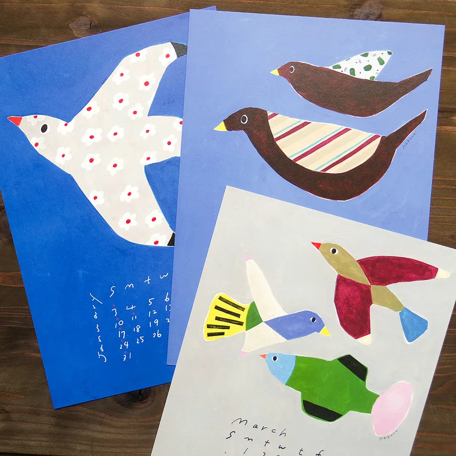 Subikiawa – Japanese Pop-Art Birds 2027 Calendar