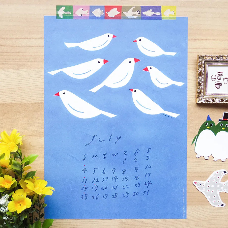 Subikiawa – Japanese Pop-Art Birds 2027 Calendar
