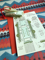 3D Pop-Up Card – Holiday Station Wagon & Xmas tree LIMITED EDITION