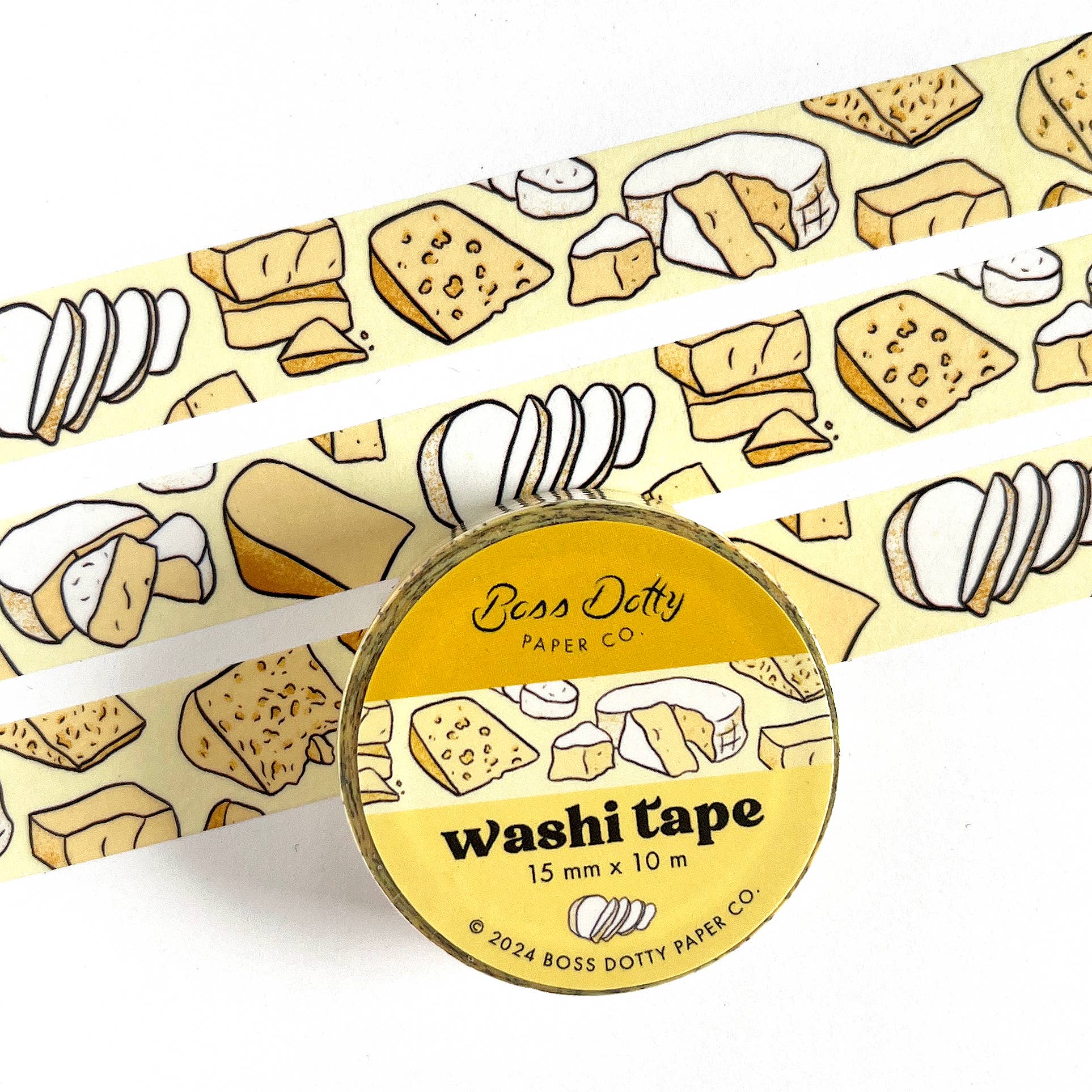 Cheese Please Washi Tape – Boss Dotty Paper