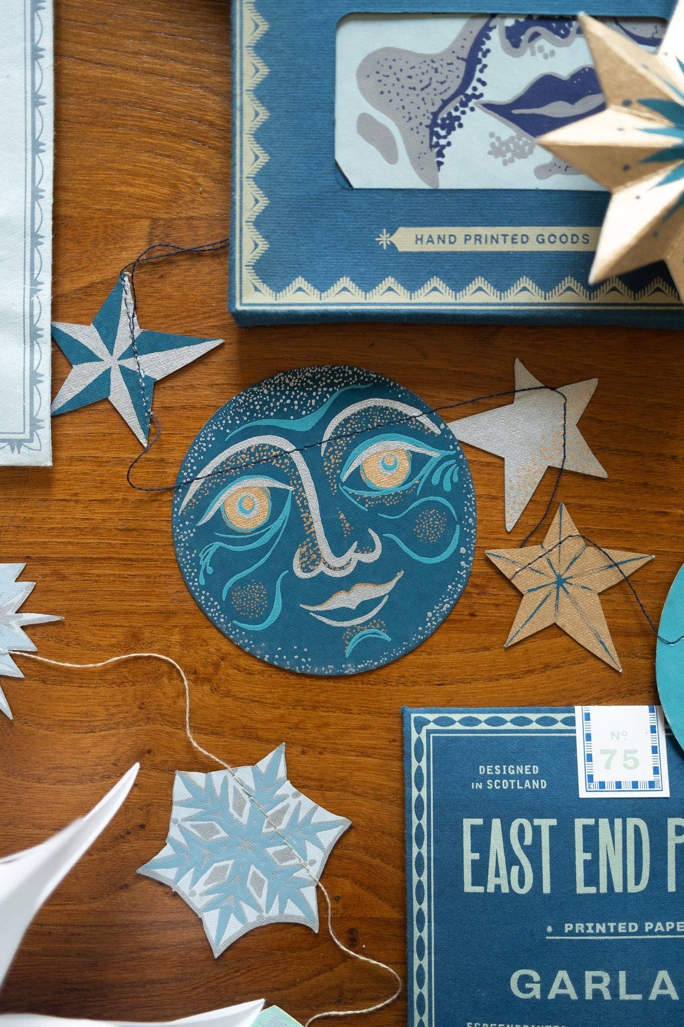 Man on the Moon – Sewn Garland (East End Press)