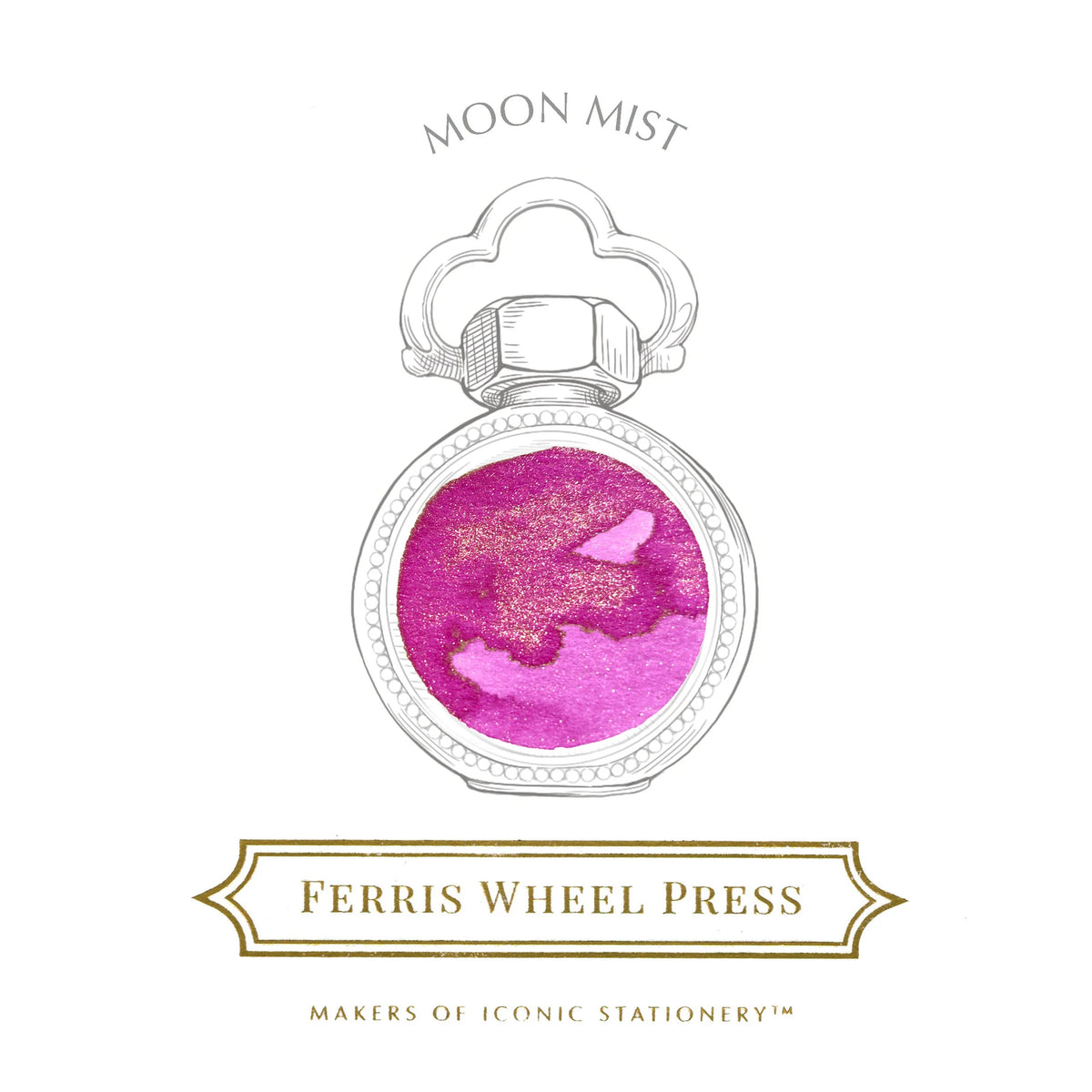 Ferris Wheel Press Bottled Ink – Moon Mist