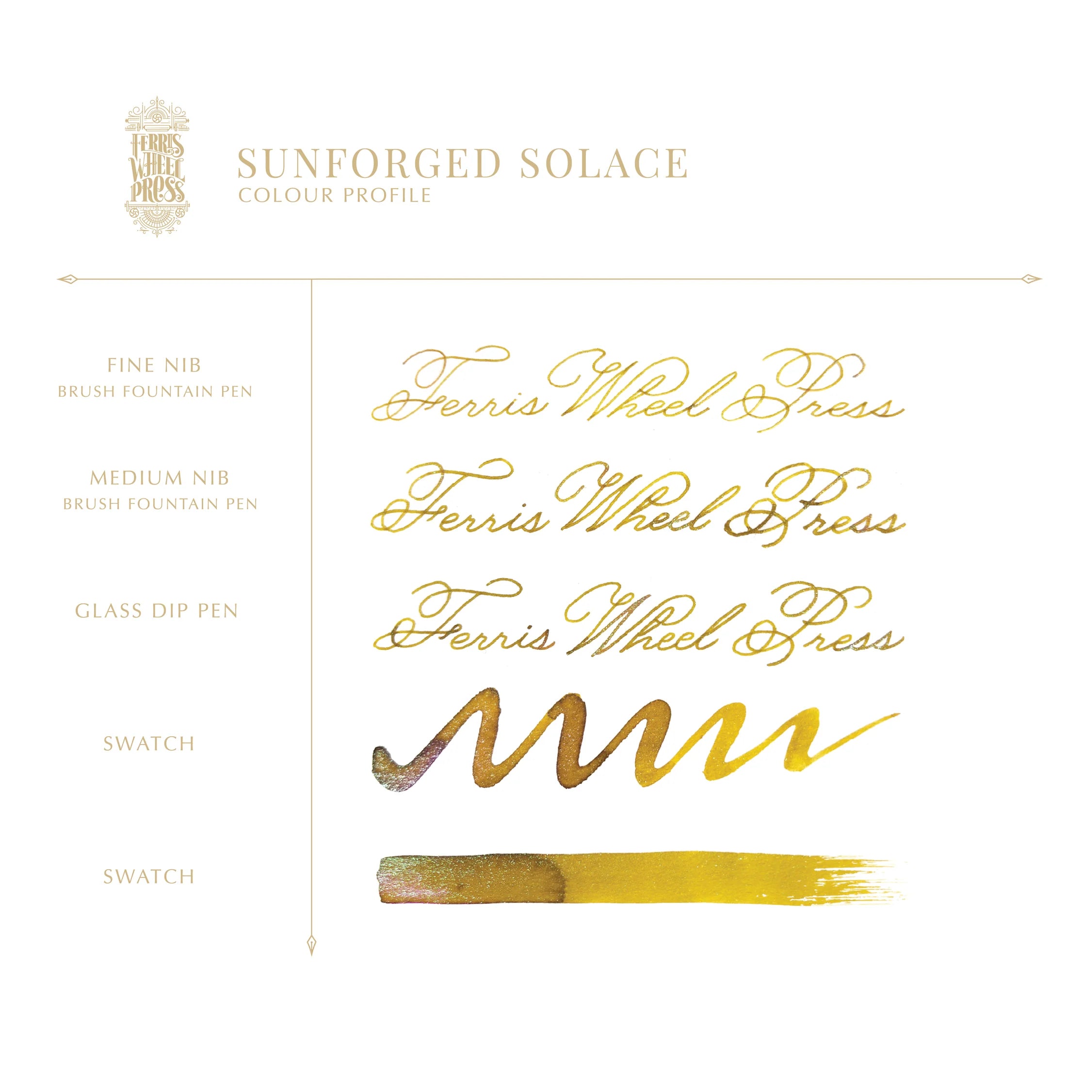Ferris Wheel Press Bottled Ink – Sunforged Solace