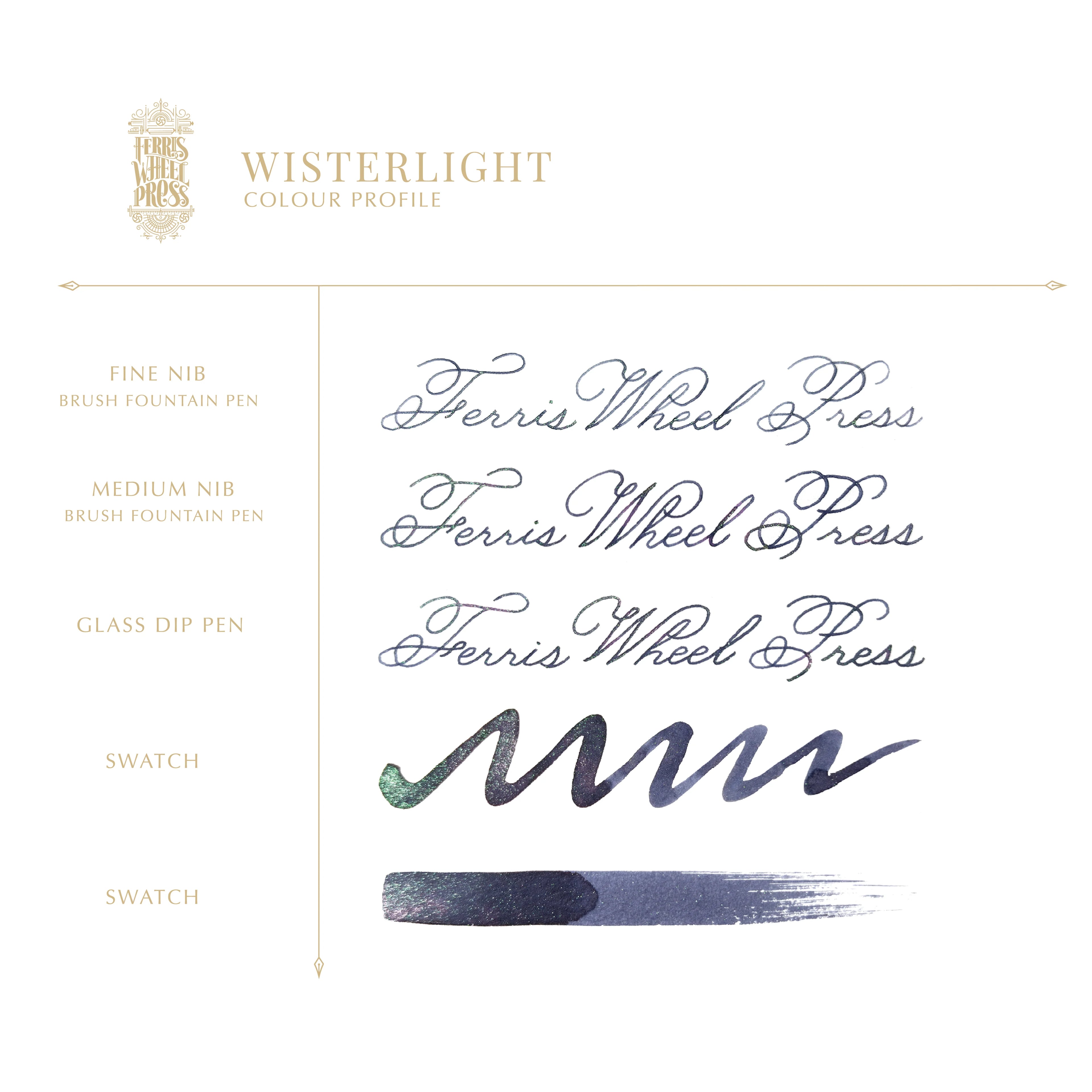 Ferris Wheel Press Bottled Ink – Wisterlight