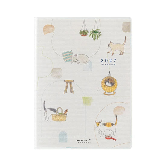 Midori Pocket Diary 2027 – A6 CAT