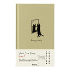 Midori Book Style Diary 2027 – B6 Beige Cat (Monthly + Weekly)