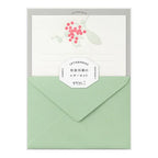 Midori Letter Set – Red Bouquet Letterpress 460