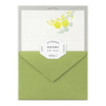 Midori Letter Set – Yellow Bouquet Letterpress 461