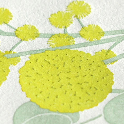 Midori Letter Set – Yellow Bouquet Letterpress 461