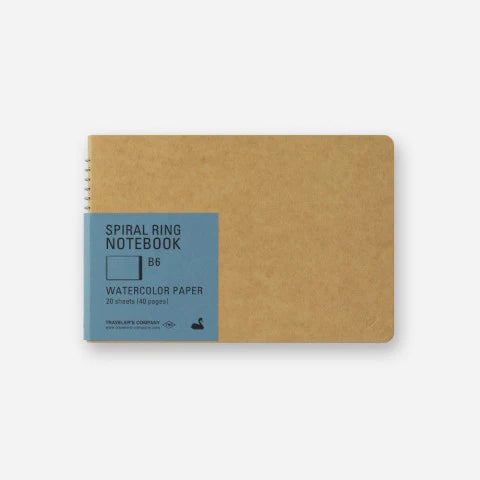 Traveler’s Spiral Ring Notebook – B6 Watercolor