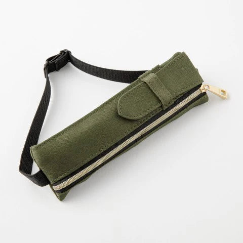 Midori Book Band Pen Case – Khaki