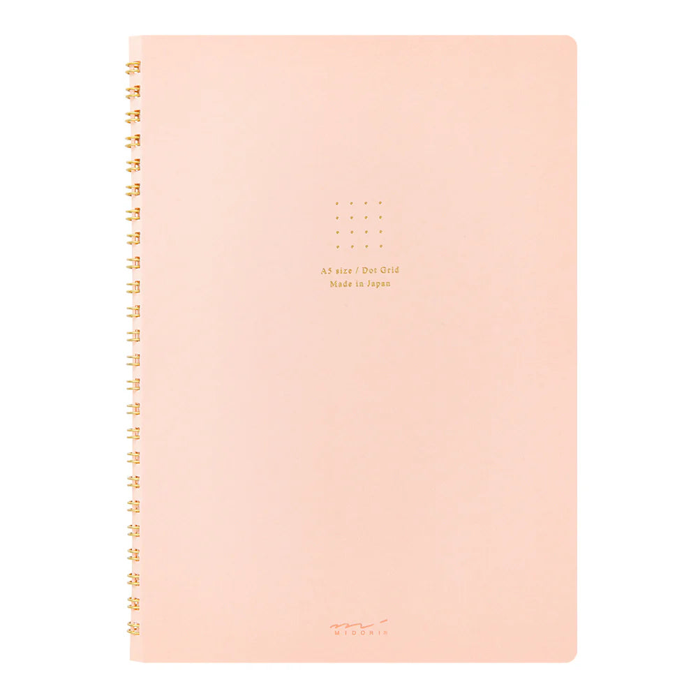 Midori Ring Notebook – Soft Color Dot Grid