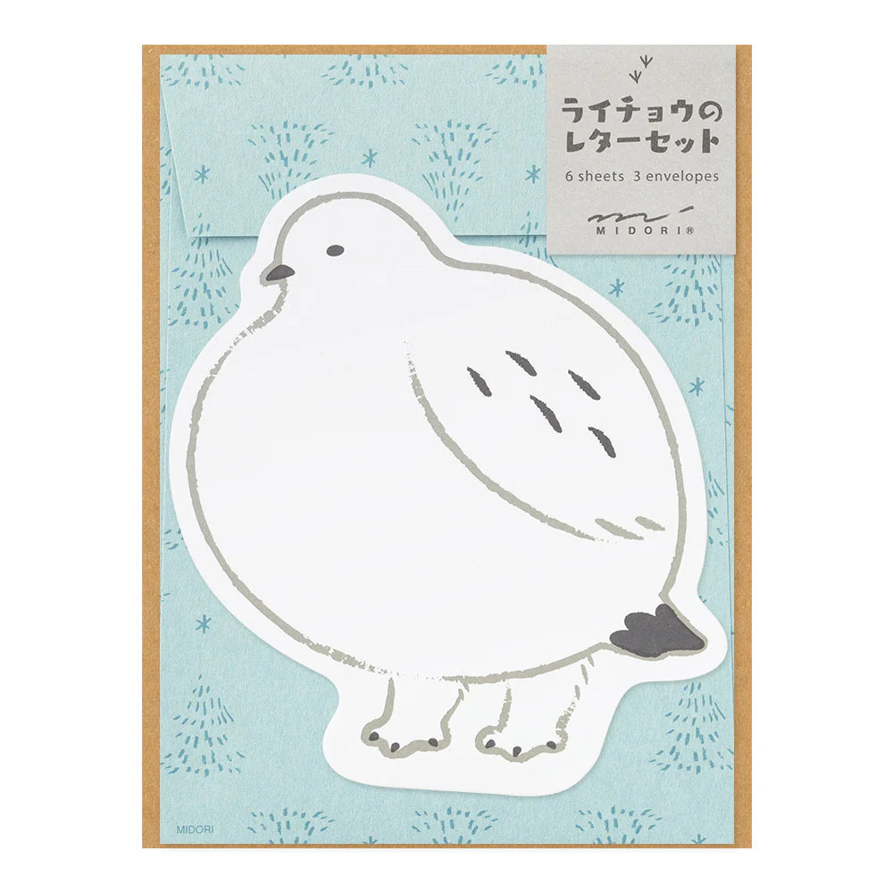 Midori Letter Set – Grouse Die-Cut 925