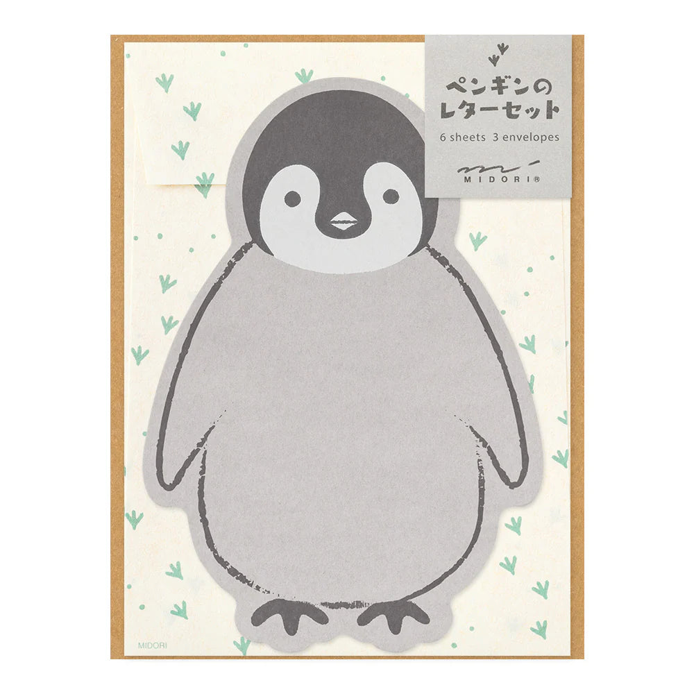 Midori Letter Set – Penguin Die-Cut 926