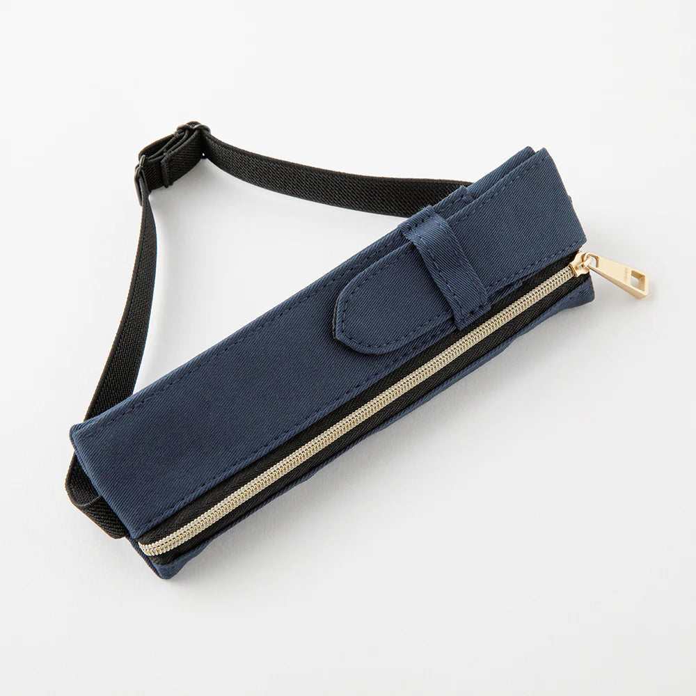 Midori Book Band Pen Case – Navy