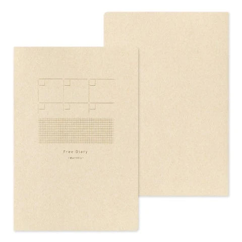 Midori Yuru Log B6 Notebook – Free Monthly Diary