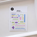 Arrows & Doodles Sticker Sheet – Plain.73 (no.1677)