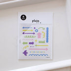 Arrows & Doodles Sticker Sheet – Plain.73 (no.1677)