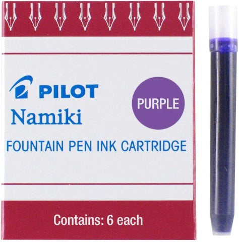 Pilot Namiki Fountain Pen Ink Cartridge Refills (6-Pack)