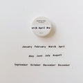 Months Washi Tape – Lettering.01